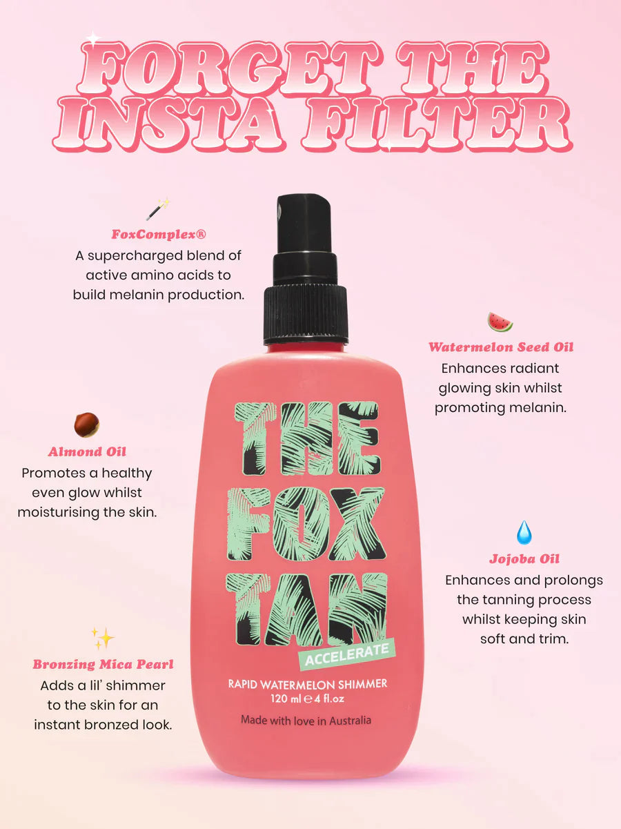 The Fox Tan Rapid Watermelon Shimmer
