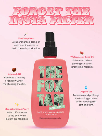 The Fox Tan Rapid Watermelon Shimmer
